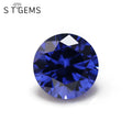 Loose Synthetic Cheap Price Round Cut 2.5mm CZ Tanzan Color Stones Cubic Zirconia Gemstone