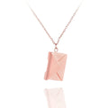 Clavicle Chain Stainless Steel Necklace Love Letter Envelope Pendant Fine Jewelry Necklaces for Valentine's Day Gift