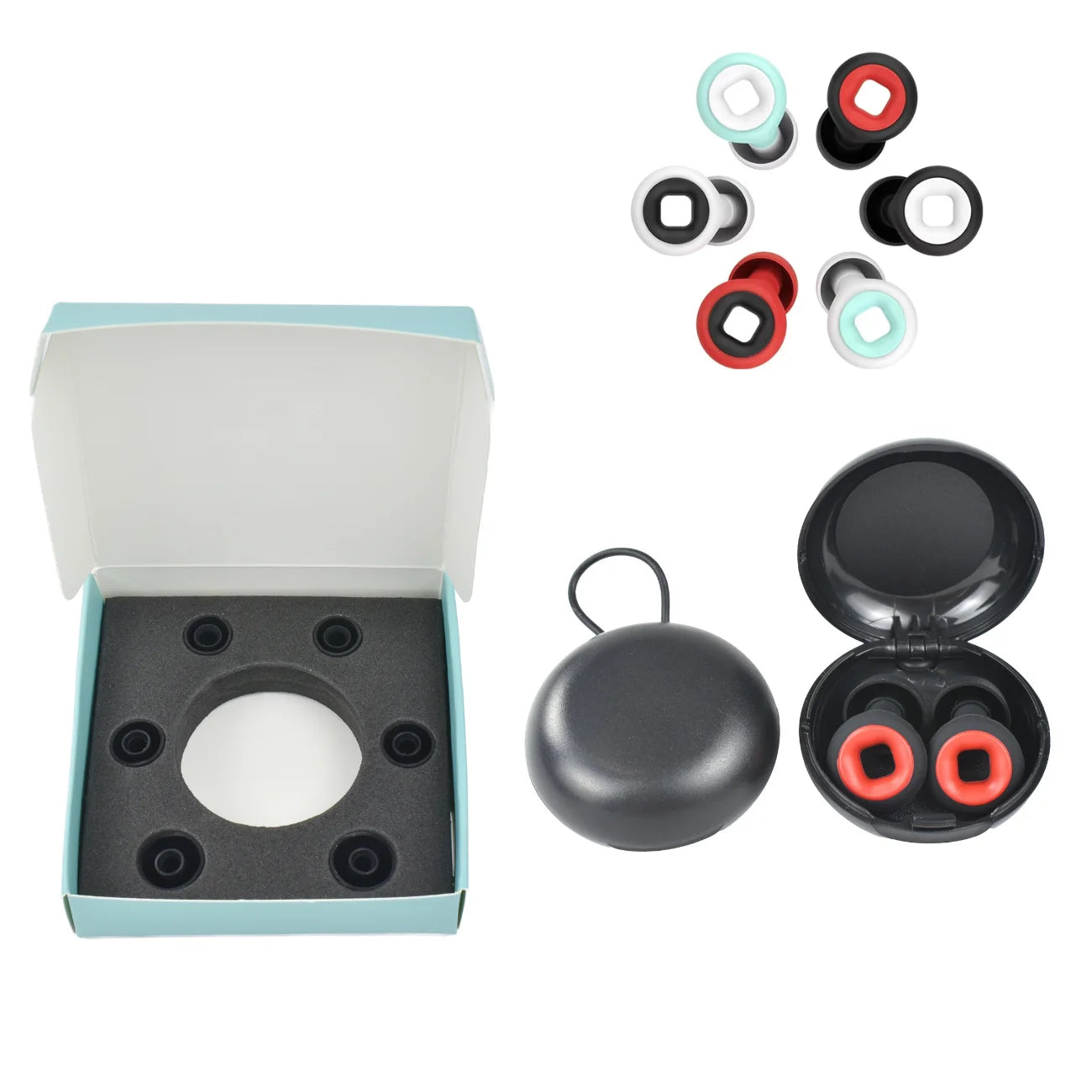 Anthrive Ear Plugs with Case for Noise Cancelling Ear Protection 30dB Silicone Earplugs for Noise Reduction Sleep Concerts Work