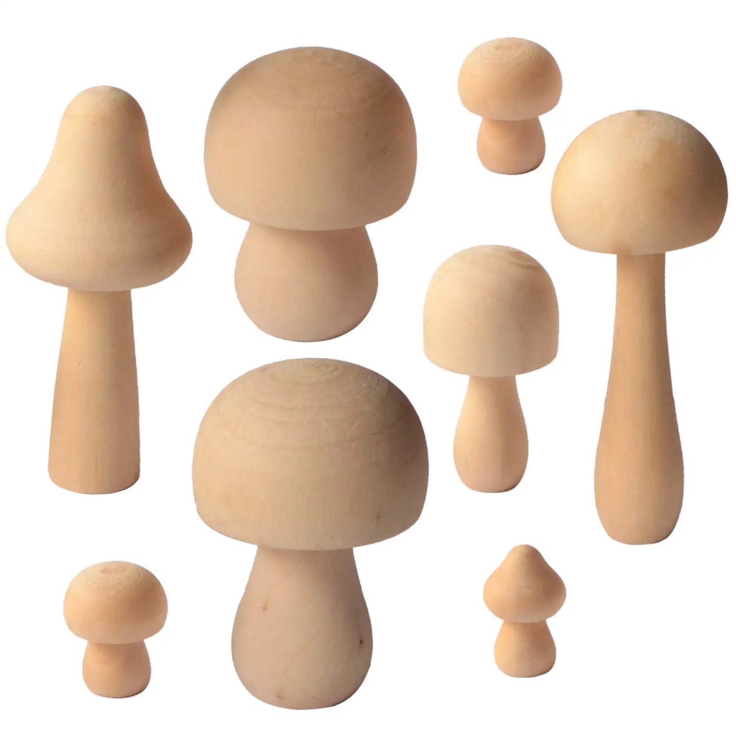 Mushroom Figures Schima Wood Tailai Natural Eco-Friendly Multifunction Home Decoration Customized Logo Love Europe Folk Art