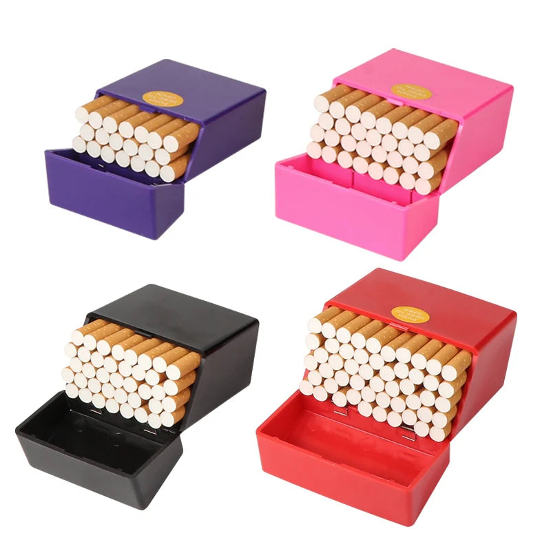 Erliao Large Capacity Portable Plastic Cigarette Case Durable Moisture - Proof Cigarette Case for Daily Use