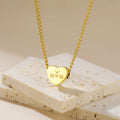 G3806 Wholesale Stainless Steel Mother's Day Family Jewelry Gifts Necklace Sister Wife Father Mom Son Daughter Heart Necklaces