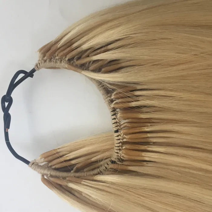YL Wholesale  Korea Knotted  Cotton Thread  Hair Weaving Hair Extensions