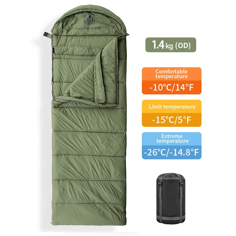 Custom Winter -20 3M-THINSULATE Waterproof Tactical Envelope Type Sleeping Bag Sacco Pelo Outdoor Personal Defense Equipment MegaBDM