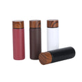 Wholesale Custom Logo Vacuum Insulated Thermos Flask with Wooden Lid