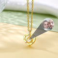 Valentines Day Gift Jewelry Personalization Customized Photo Projection Pendant Necklace