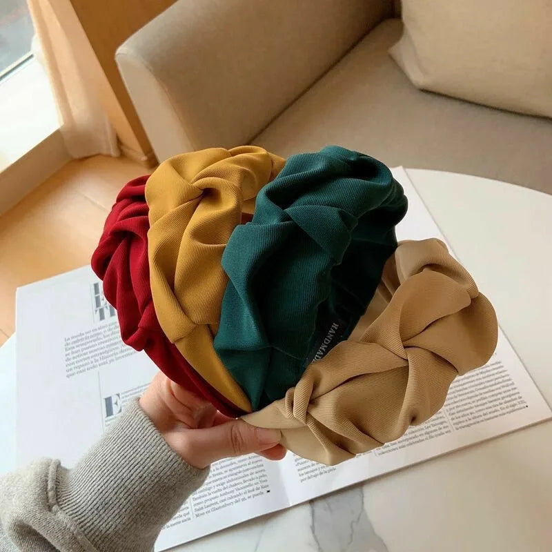 Fashion Hair Hoop Hair Bands for Women Girls Flower Solid Color Headbands Designer Wide Hairband Hair Accessories