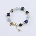 Handmade Crystal Bracelet Lapis Lazuli Pearl Bracelet Gemstone Jewelry Wholesale