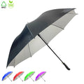 OVIDA Custom 30-inch 8-Rib Golf Straight Umbrella Pongee Fabric Silver Coating Wholesale Customizable Umbrella Manufacturers