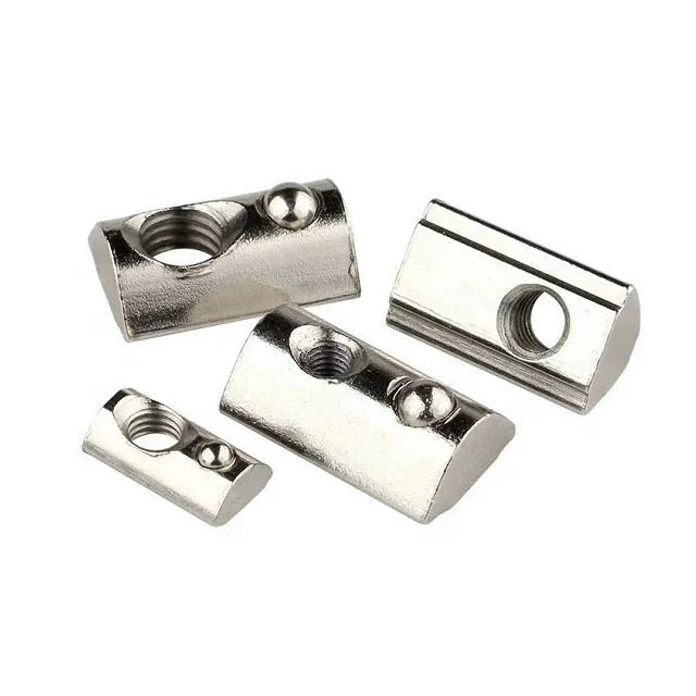 Round Base T Nut for 20 30 40 45 Aluminum Profile M3 M4 M5 M6 M8 M10