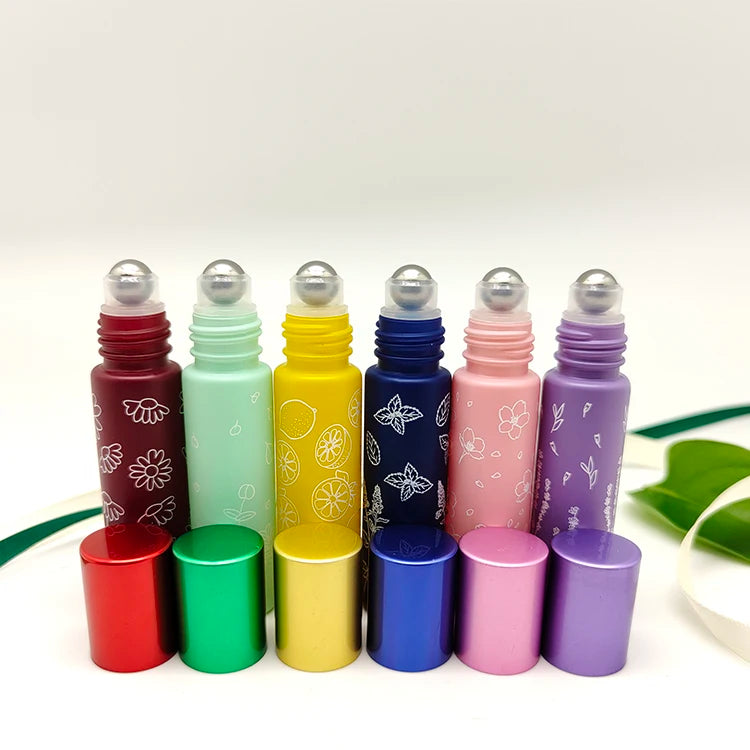 Ready to Ship 10ml Printed Glass Roll-On Bottle MIG Pack for Skin Care Serum Carton Packed