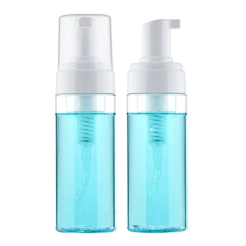 Plastic Cosmetic Packaging 150ml Empty Small Size PET Bottle With Cover Hand Wash Personal Care Lotion Foam Bottle