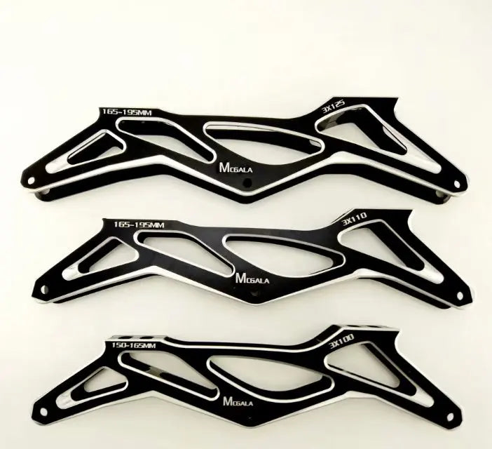 High Strength CNC Aluminum Inline Skate Frame Ultra Light  Speed Skating Chassis