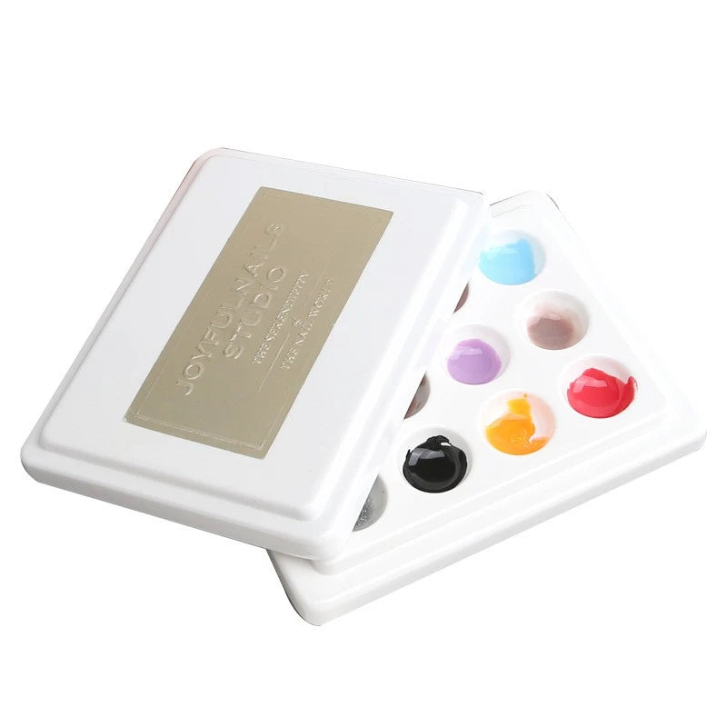 Nail Art Ceramics Palette Manicure Holder Color Display Pallet Nail Art Gel Polish