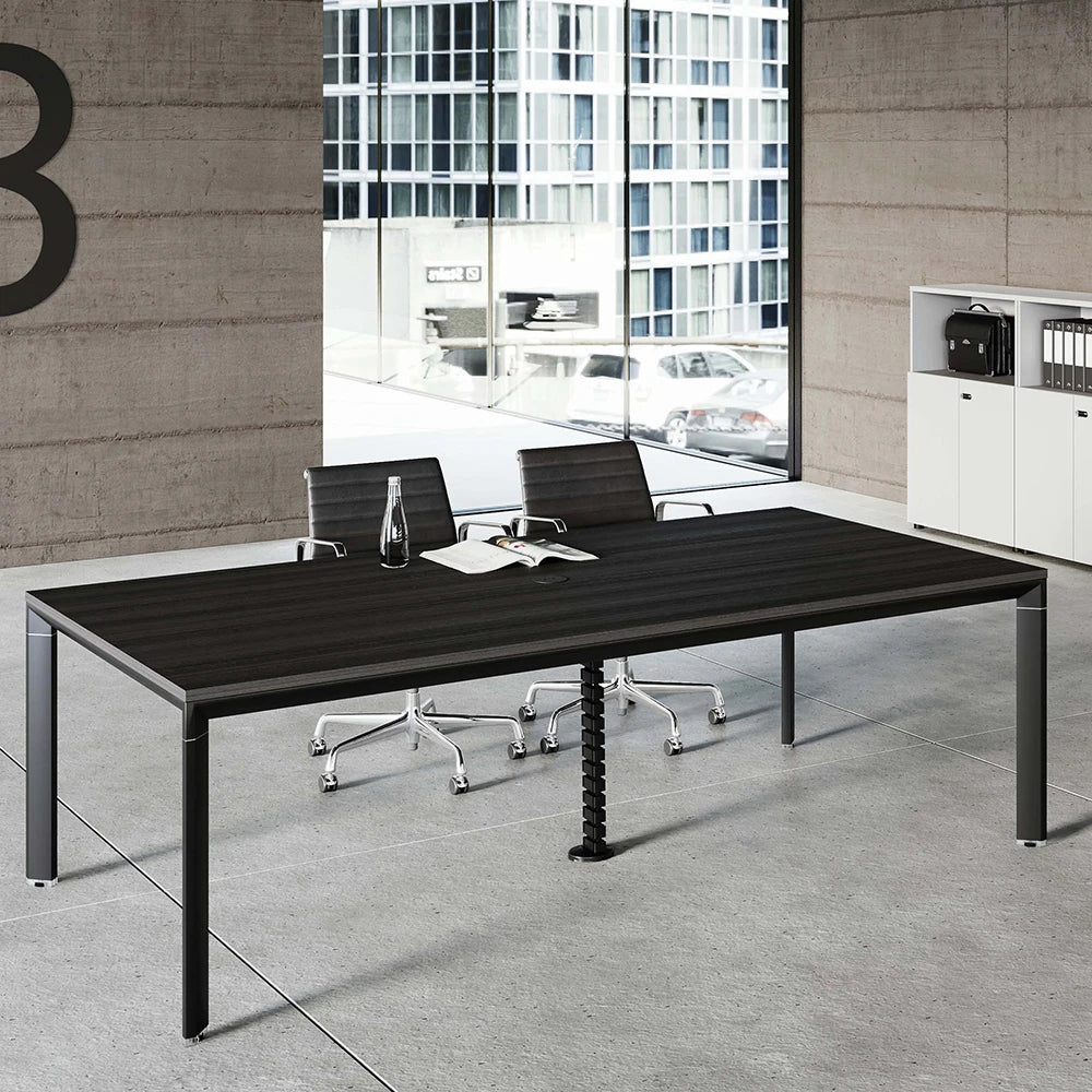 Modern Minimalist New Office Table Design Solid Wood Modern Small Conference Meeting Table for Office School Hospital