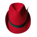 Traditional 100% Australia Wool Felt German Bavarian Germany Hat Red and Dark Green Alpine Hats