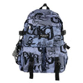 0-6152  Backpack Trendy Cool Simple Versatile Large Capacity Travel Backpack Student School Bag