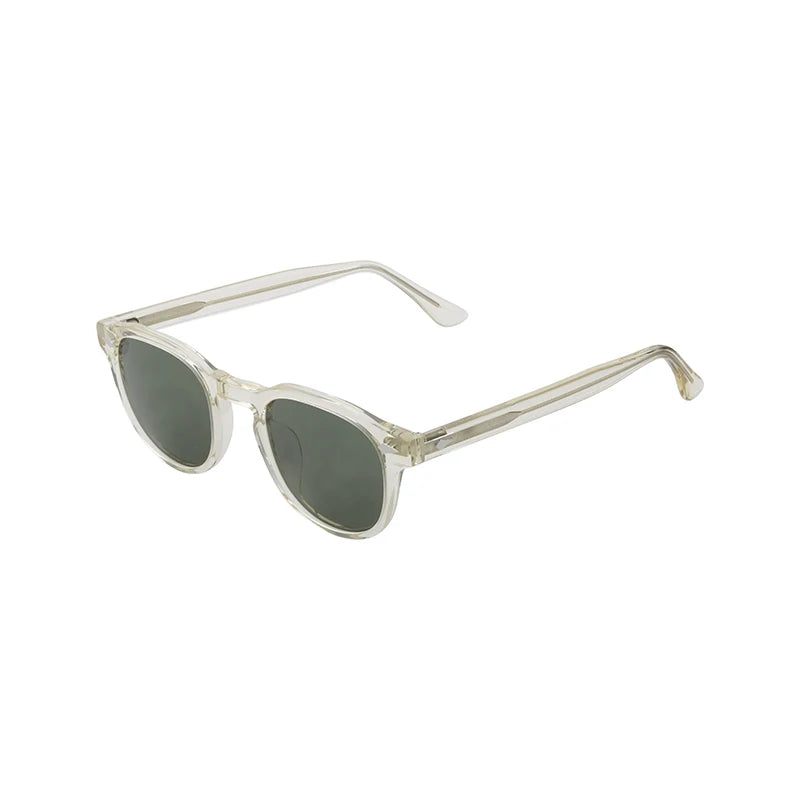 Vintage Round Men Women Tac Lens Polarized Acetate Sunglasses