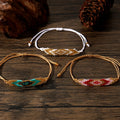 Go2boho Delicate Handmade Braided Glass Beaded Bracelets Bohemian Fashion Jewelry for Women for Party and Friendship Gifts