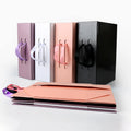 Ready to Ship Colorful Rigid Paper Cardboard Gift Packaging Magnetic Folding Box With Ribbon Handle