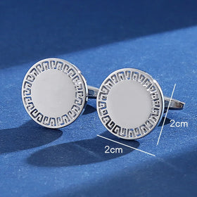 Stainless Steel Hollowed Premium Simplicity Unisex Cufflinks Wedding Engagement Anniversary Party Gift Fun Fashion