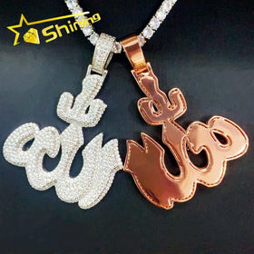 Iced Out Moissanite Hip Hop Jewelry Sterling Silver 925 Pass Diamond Tester Full Diamond Moissanite Pendant for Men