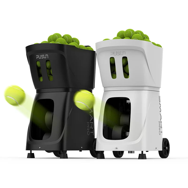 Multiple Mode PUSUN PT Smart-pro Tennis Ball Machine Launcher Tennis Training Equipment with APP Remote Control for Practice