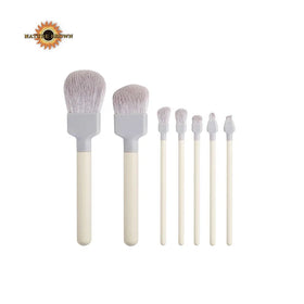 Professional Painter Makeup Brush Set 7pcs Soft Synthetic Wood Handle Foundation Concealer Shaving Brush