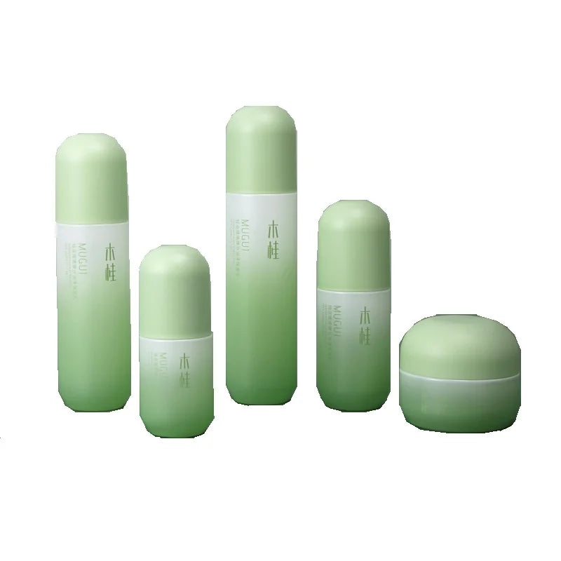 Customs logo Stocks 50g 30ml 50ml 100ml 120ml Thicken Glass Natural Gradual Green Cosmetic Container Package Perfume Bottle