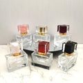 Wholesale 30ml 50ml Rectangle Empty Refillable Custom Luxury Spray Perfume Glass Bottle