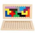 Wooden Pentominoes Puzzle Games Tangram Geometry Math Pattern Blocks Toys Smart IQ Math Brainteaser Puzzle for Kids and Adults