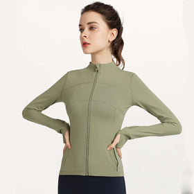 Equestrian Horse Riding Fashion Long Sleeve Jacket Nylon Spandex Zipper Blouse Quick Drying Competition Equestrian Wear Women
