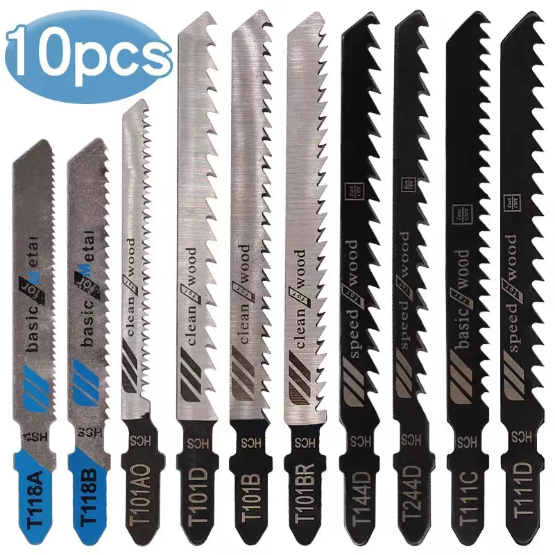 L-HT220 Curve Saw Blade 10PC Metal Fine Tooth Medium Tooth Saw Blade Aluminum Woodworking Saw Blade Combination Set