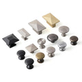Oukali 2023 Factory Direct Vintage Zinc Alloy Round Knobs Square Knobs Set