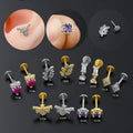 G23 Titanium Nickel Free Lip Rings Flat Back Nose Studs Lightweight Comfortable Hypoallergenic Piercing Jewelry