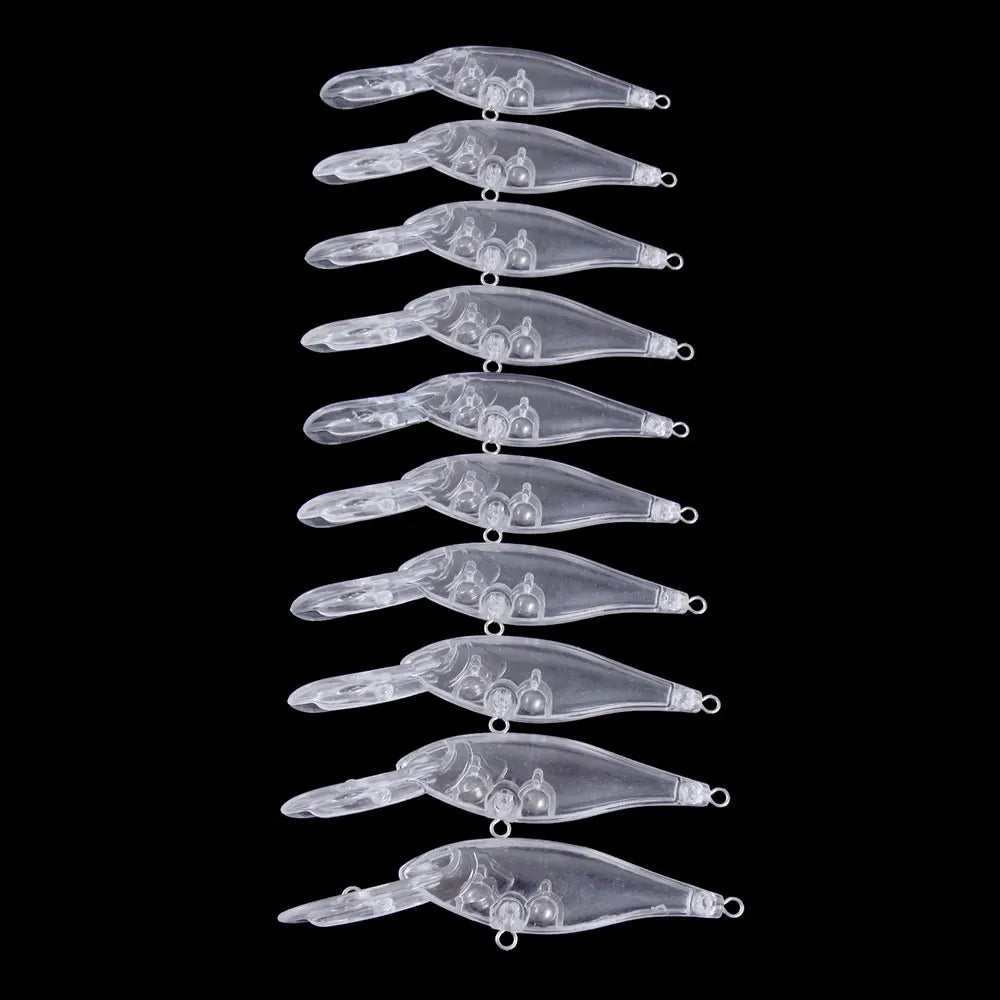 Wholesale MI122-0 10cm 8.6g ABS Hard Plastic Semi-finished Unpainted Blank Minnow Fishing Lures