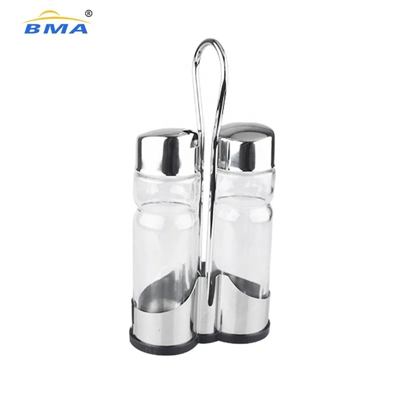 Stainless Steel & Glass Jar Olive Oil and Vinegar Dispenser Olive Oil Dispenser Olive Oil Dispenser Bottle Set