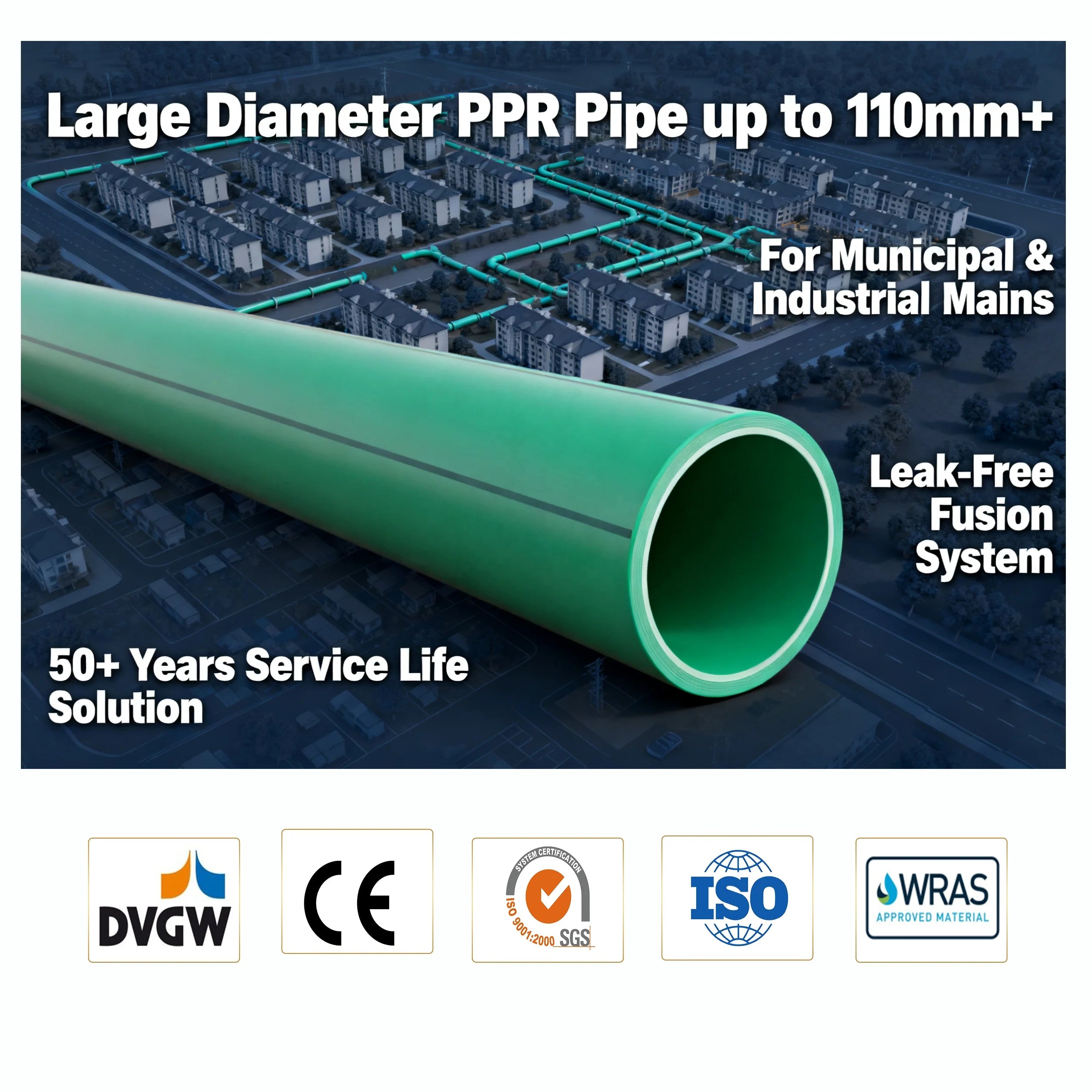 REHOME 25mm 32mm Plumbing Material Ppr PN25 Names Pipes Price List 32mm 40mm Water Ppr Pipe