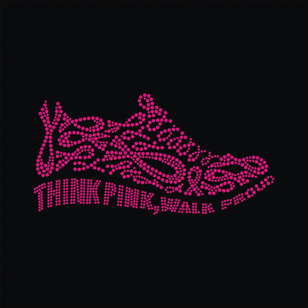 Custom pink Glass Shoes Letter Rhinestone Motif Transfer Design Iron on Heat Press Applique