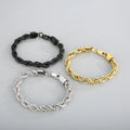 Classic Fashion Simple Stainless Steel Rope Chain Bracelet Jewelry Bracelet Twist Chain Neutral Bracelet Jewelry