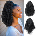 Curly Drawstring Ponytail Extension for Black Women  Afro Kinky Curly Ponytail Synthetic Fluffy Pony Tails