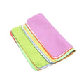 Eco-friendly Custom logo Printed Microfiber Chamois Two Side Flannel Glasses Cleaning Cloth