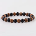 Ethnic 8mm Cylinder&Round Yoga Meditation Wood Beaded Bracelet Handmade Charm Tibetan Buddha Elastic Bracelet Men Jewelry