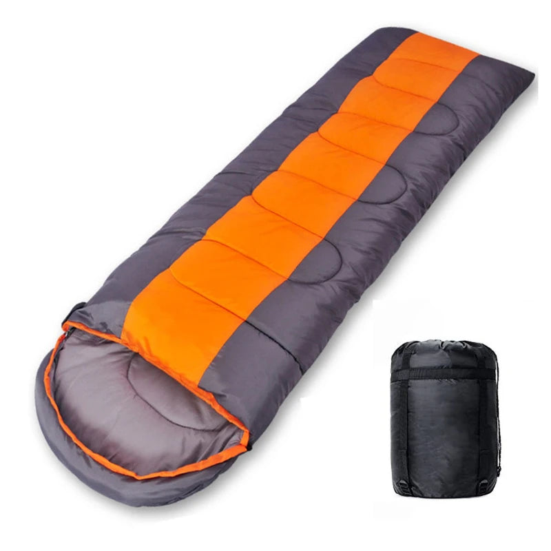 For Adult Winter Outdoor Cotton Sleeping Bag Nylon Fabric Camping Equipment for Travel and Sports