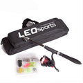 WEIHE Telescopic Fishing Rods Reels Lure Hook Kit Fishing Set Combo with Fishing Bag