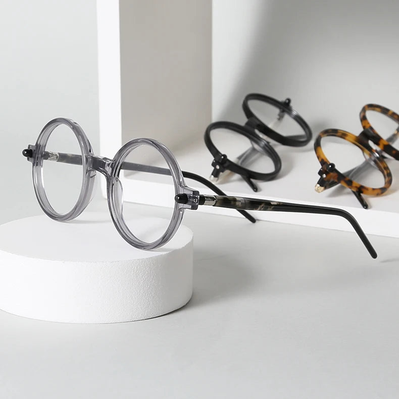 KBT98A02 High-End Small Acetate Glasses Retro Transparent Frame Glasses Eyewear Trendy Luxury Glasses 2025