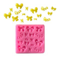 Hengya Factory Stock Silicon Molds Cake Decorating Fondant at Different Size Bowknot Shape Lace Mold Cake Tools