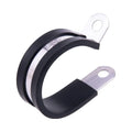 Stainless Steel Cable Clamp Silicone Rubber Cushioned Insulated Pipe Clamp Metal Cable Holder for Pipes Metric