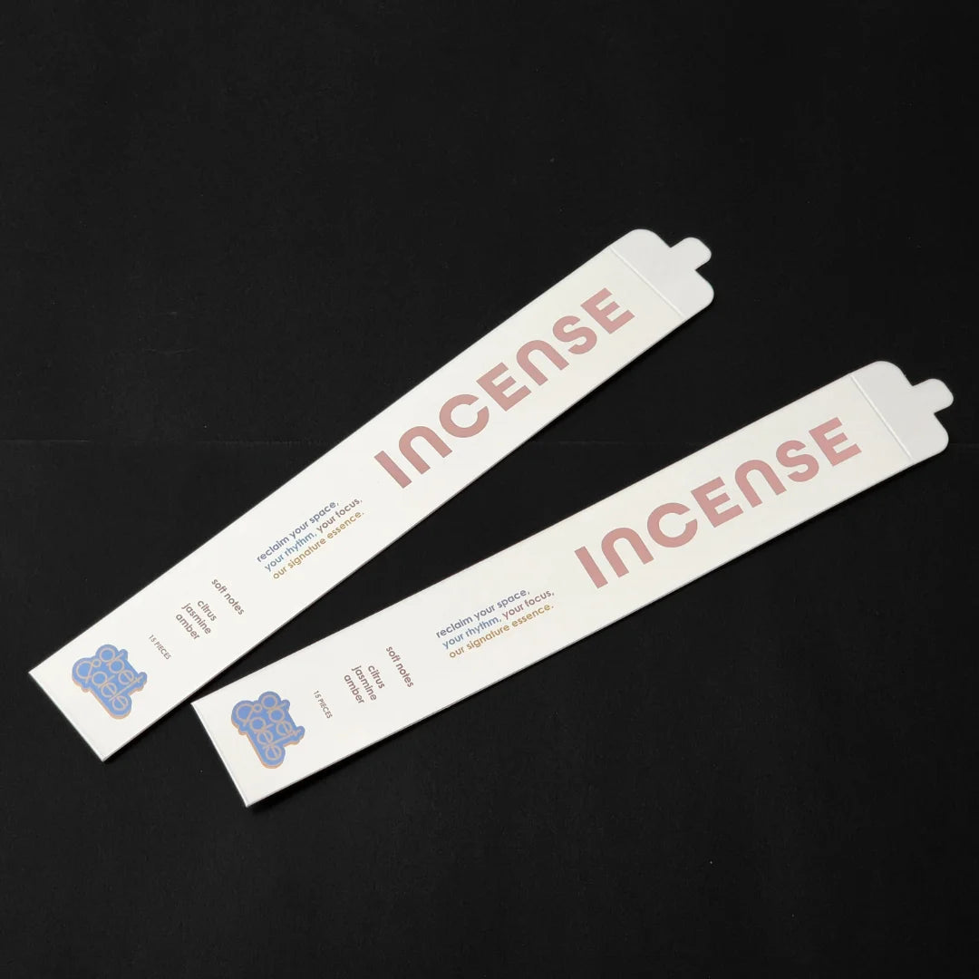 Custom Logo Long Incense Stick Paper Packaging Envelope for Incense with Socket