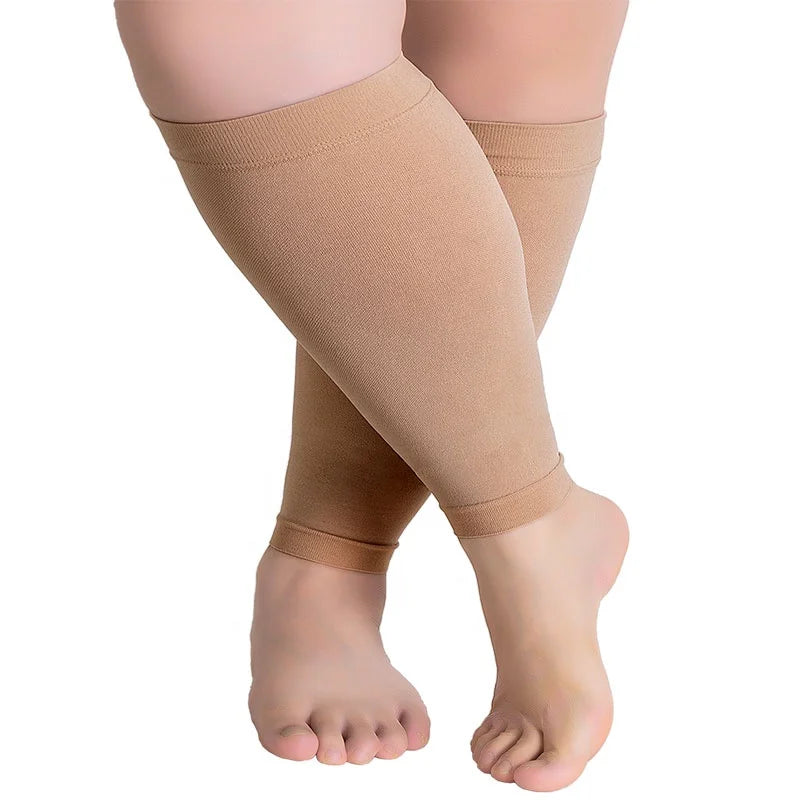 Factory Medical Calf Sock Leg Sleeve 20-30mmHg Varicose Vein Plus Size Calf Compression Sleeve
